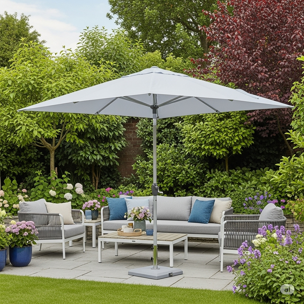 Ombrellone Da Giardino Iseo Bianco 3x3m