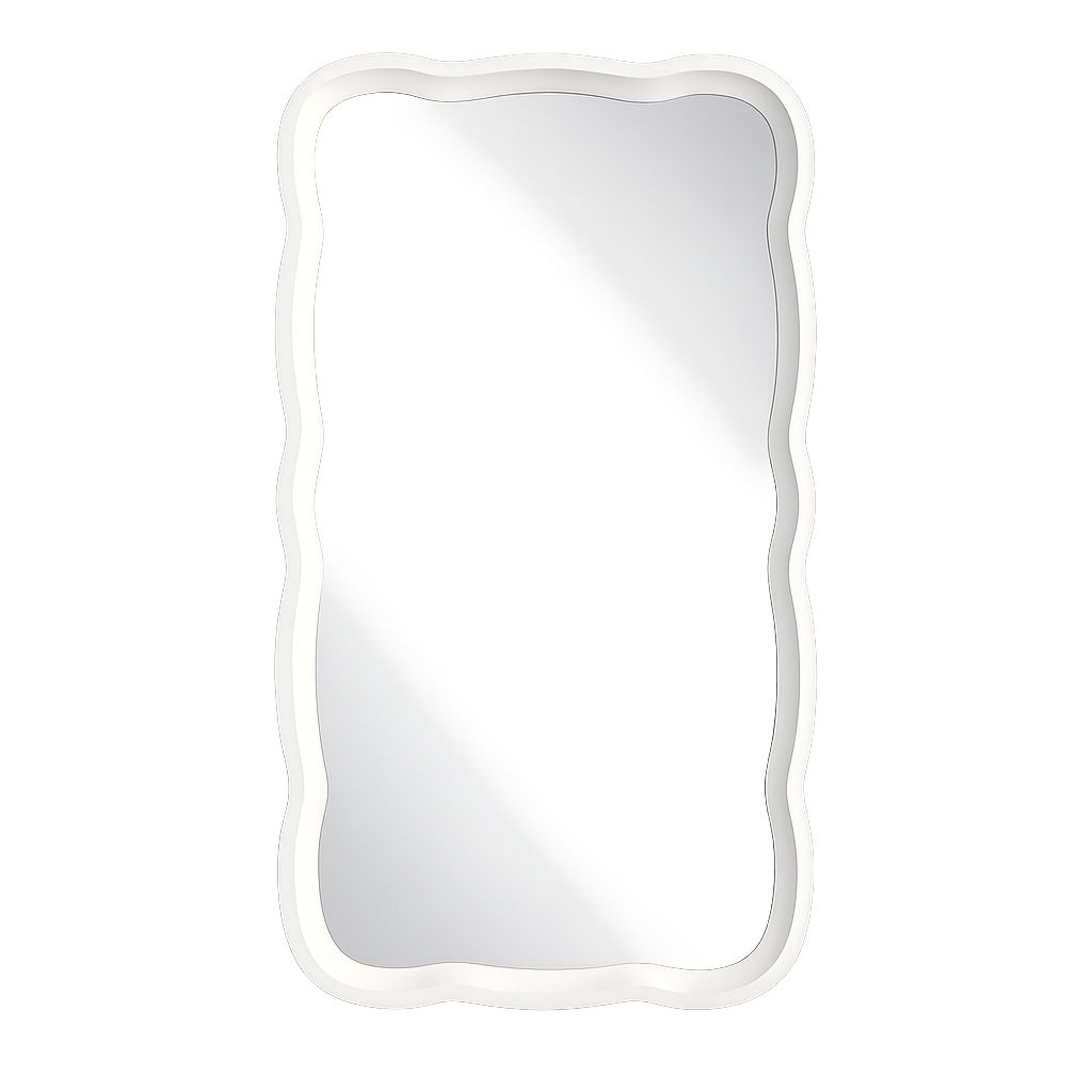Specchio Gost Ondulato 87,5cm Bianco