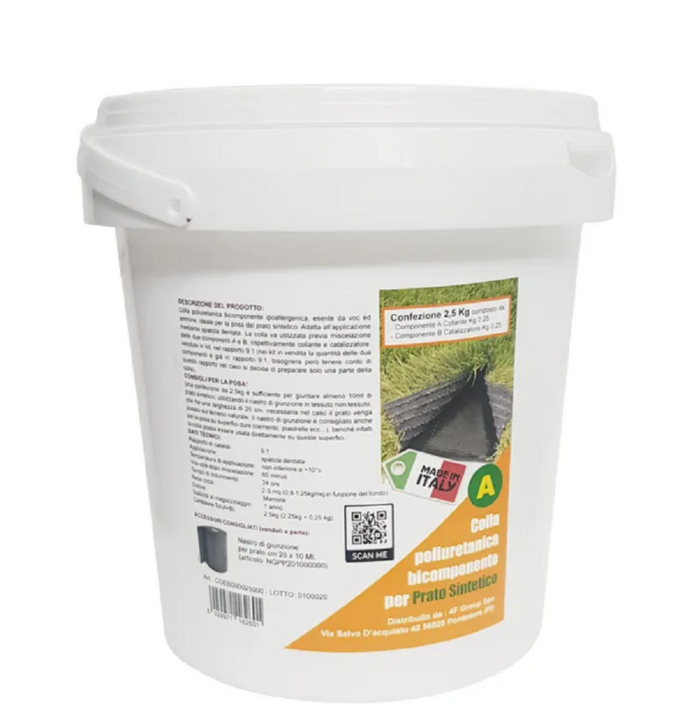 4f group colla express bi componente per prato 25 kg ean 8029971162601