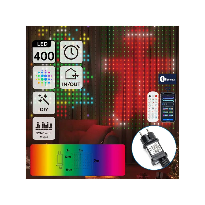 aigostar catena luminosa smart rgb l2 w2 ean 8433325365844