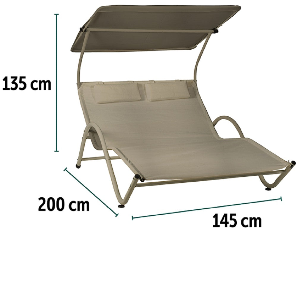 coveri lettino lounge 2 posti tortora 200x145x135 cm ean 8024972151371