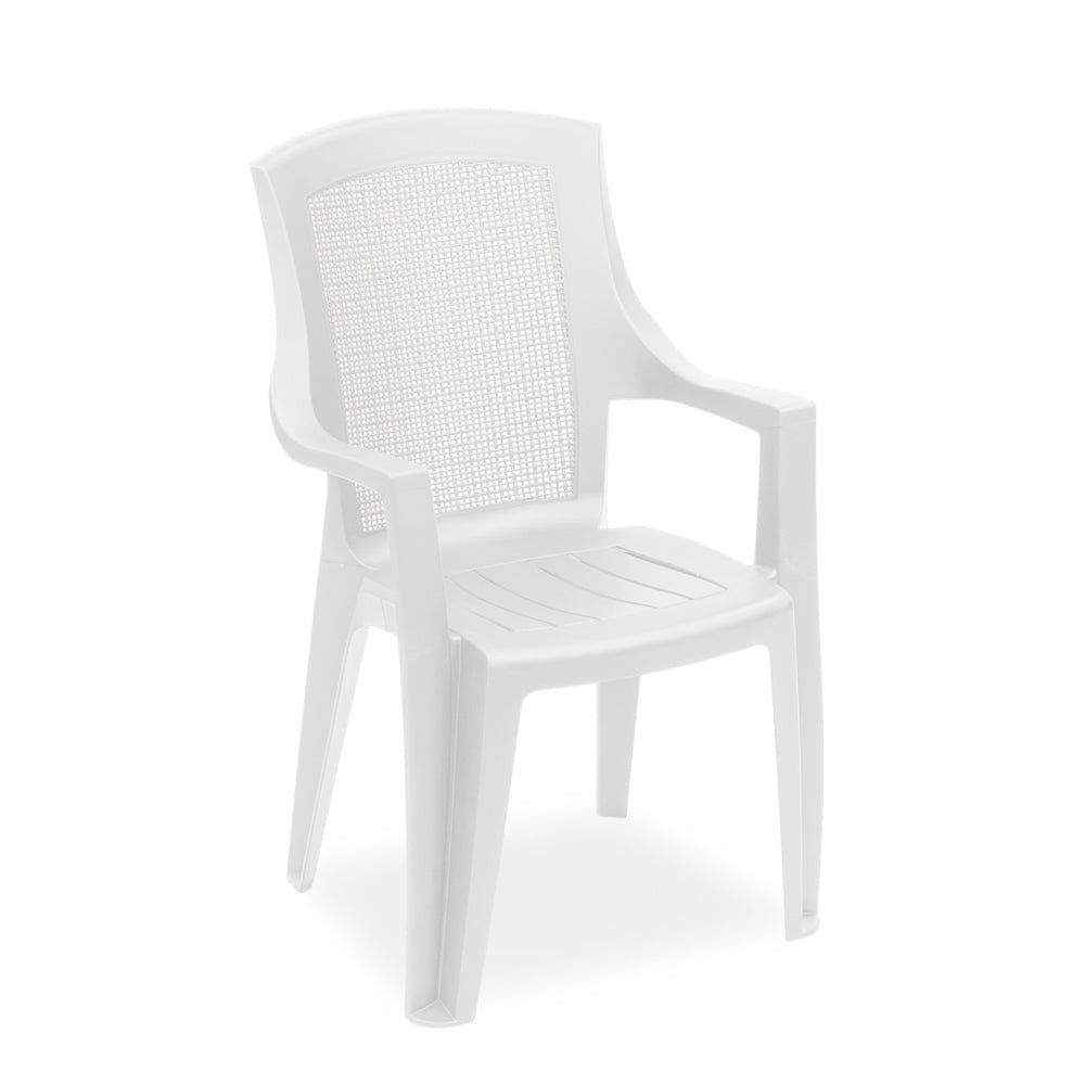 ipae progarden sedia con braccioli trama bianco ean 8009271875005