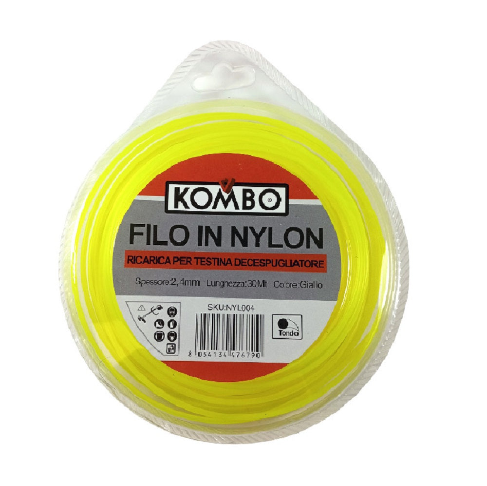 kombo filo decespugliatore tondo 30 mt 24 mm ean 8054134476790