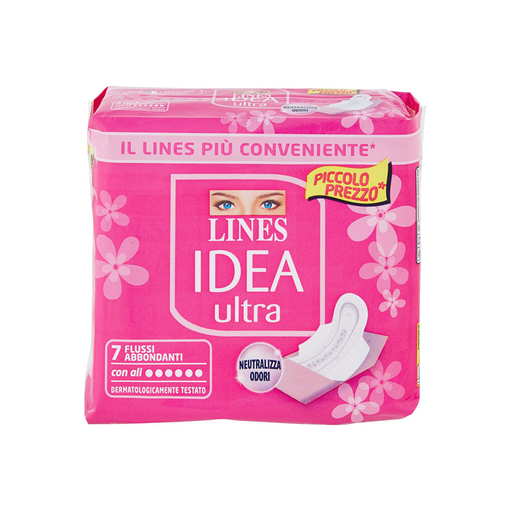 immagine-1-lines-assorbenti-idea-ultra-flussi-abbondanti-7-pz-lines-ean-8001480401624