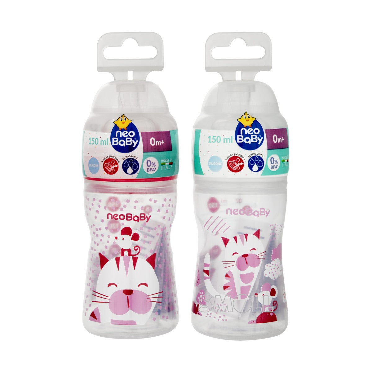 immagine-1-neobaby-biberon-in-plastica-150ml-84368-neobaby-ean-8058664098309