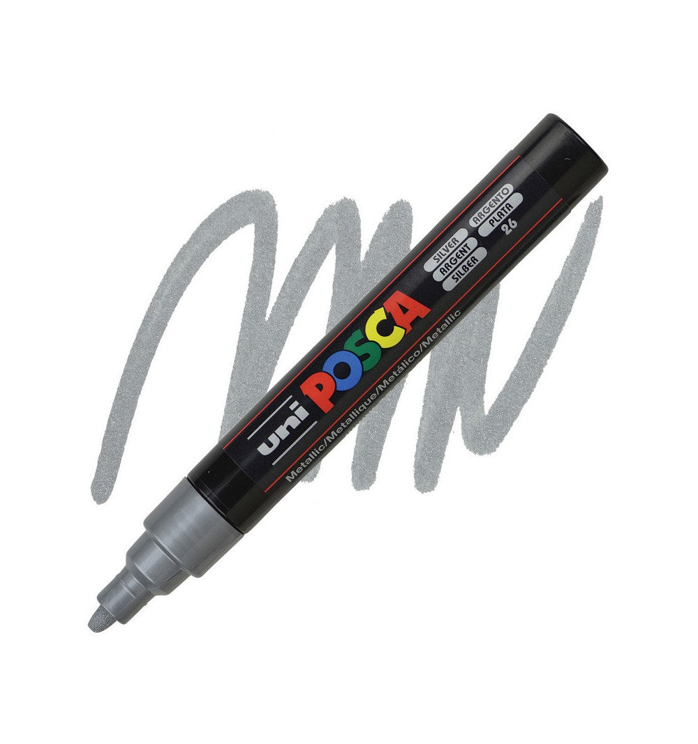 uniposca marcatore uni posca punta media argento ean 4902778916278