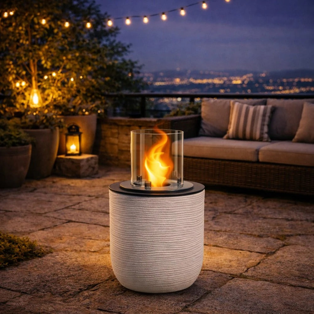 divina fire braciere bioetanolo da terra raffaello beige ean 8056157806202