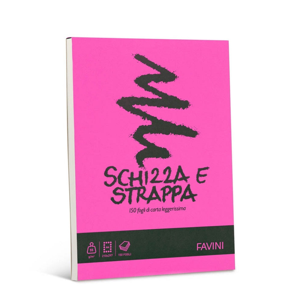 favini blocco schizza e strappa formato a5 15x21 cm ean 8007057433517