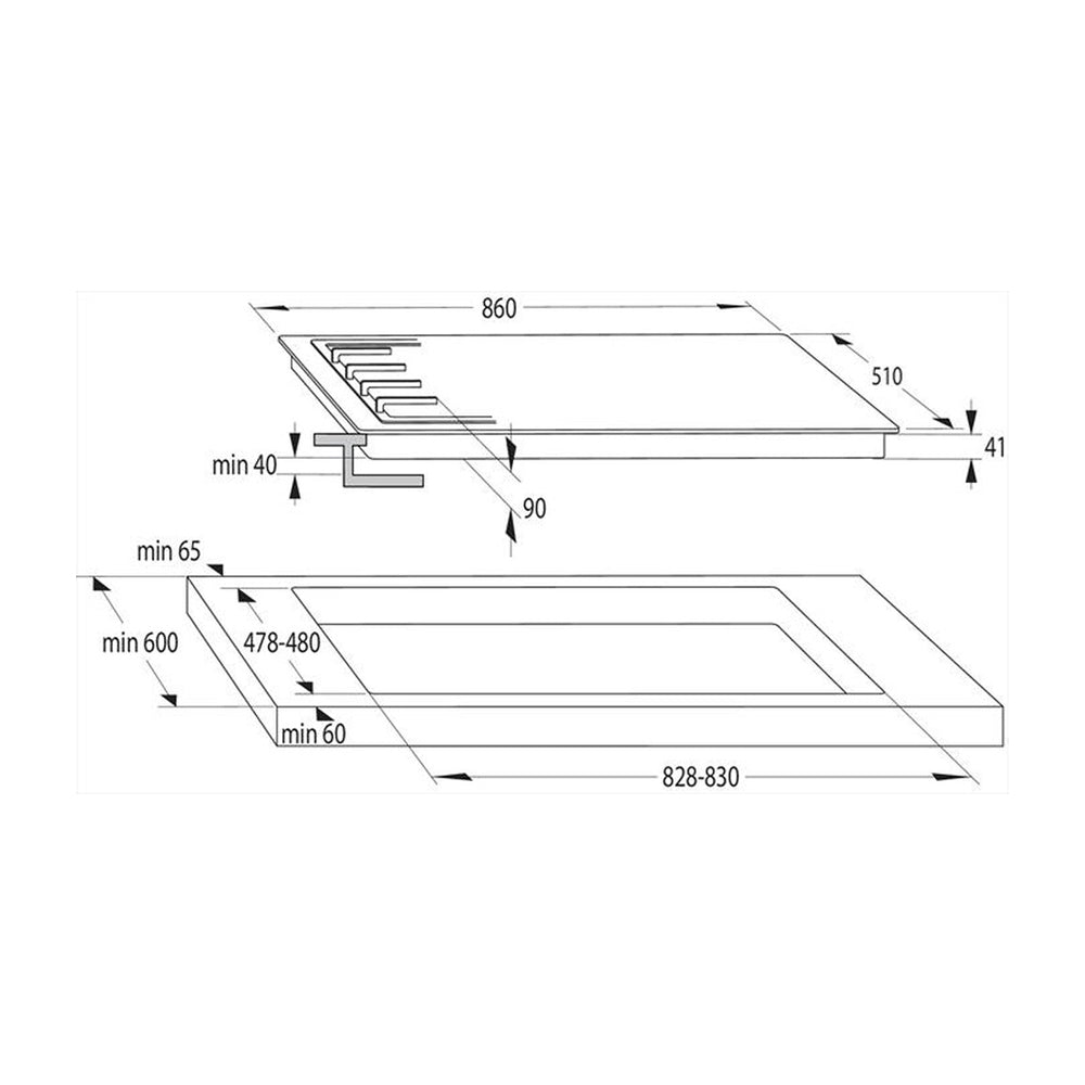 hisense piano cottura 90cm hisense gm973xf ean 3838782435768
