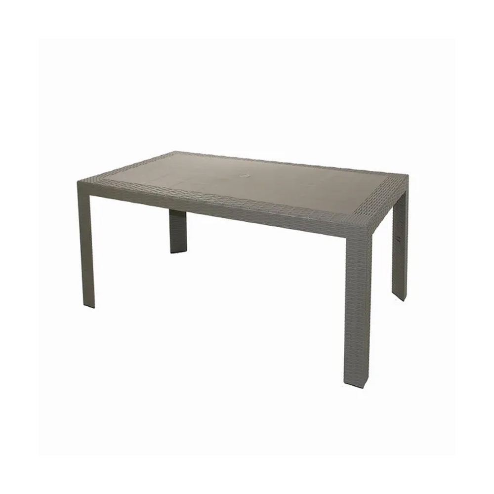 ipae progarden tavolo urano 140x80 rattan tortora ean 8008651126430