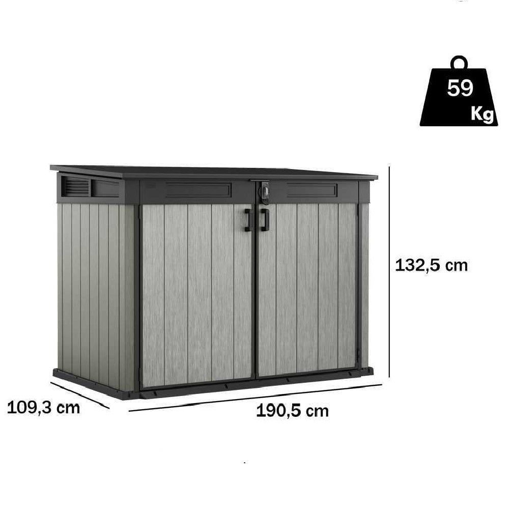 keter armadio portattrezzi duotech 190x109x132 cm ean 7290106935730