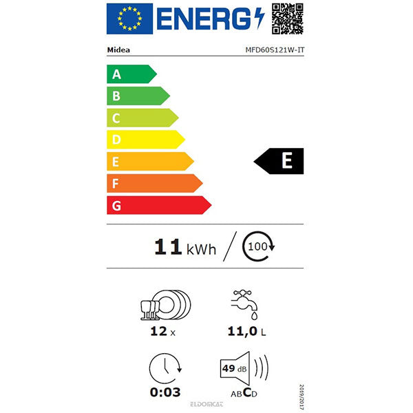 midea lavastoviglie midea 12cop ce e 6progr bianco ean 8052705166897