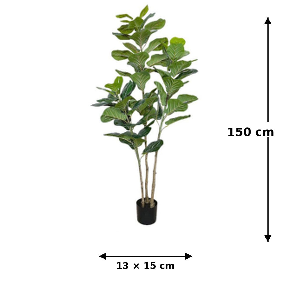 nbr pianta artificiale ficus multifoglia 3 rami 150 cm ean 8051944714067