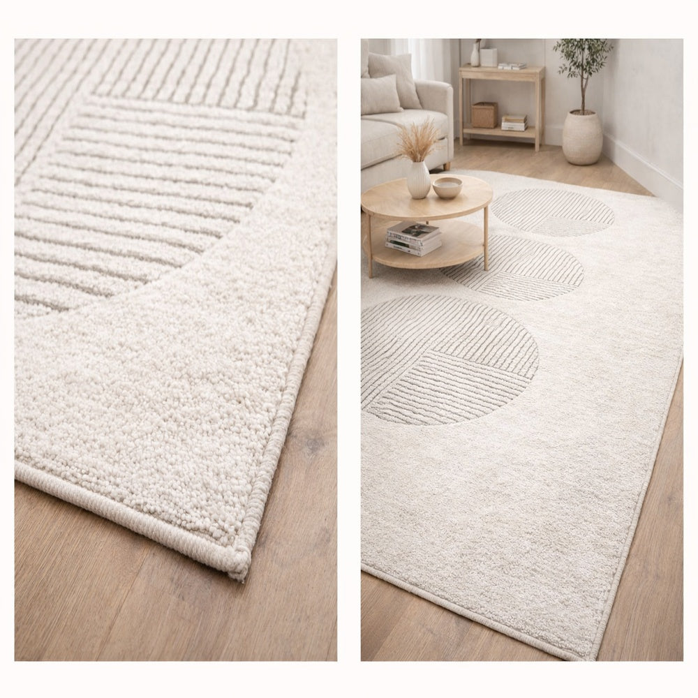 nbr tappeto castro cerchi e linee grigio 150x220 cm ean 9972016923066
