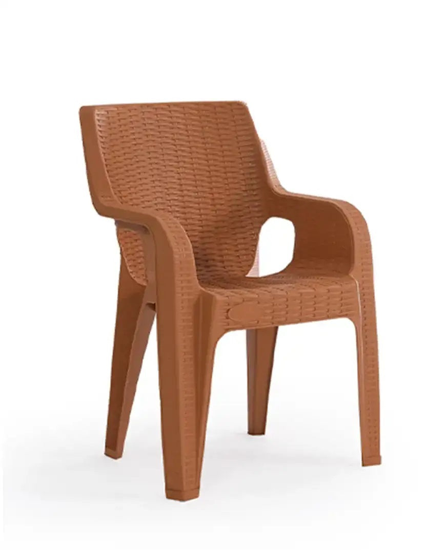 mirada poltrona tiger in resina rattan moka ean 0850048573031