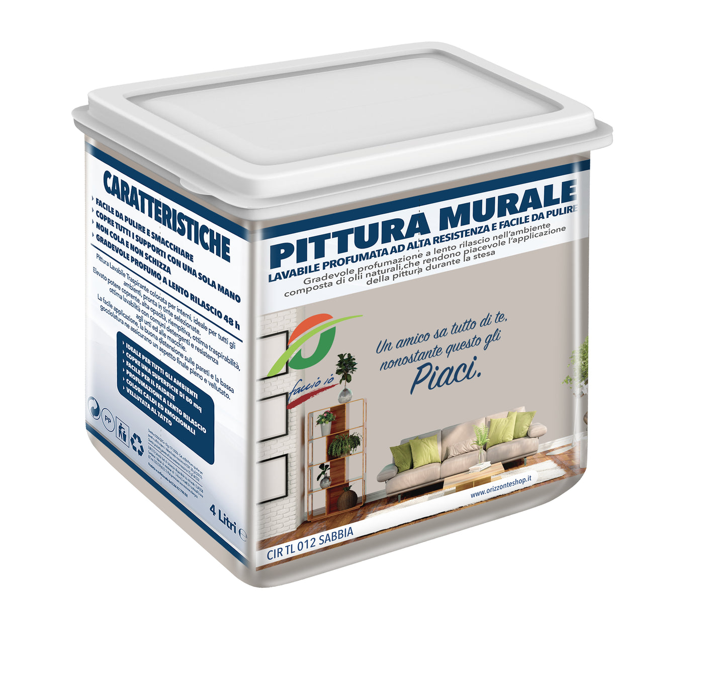 nbr pittura lavabile profumata sabbia 4lt ean 8053835015246
