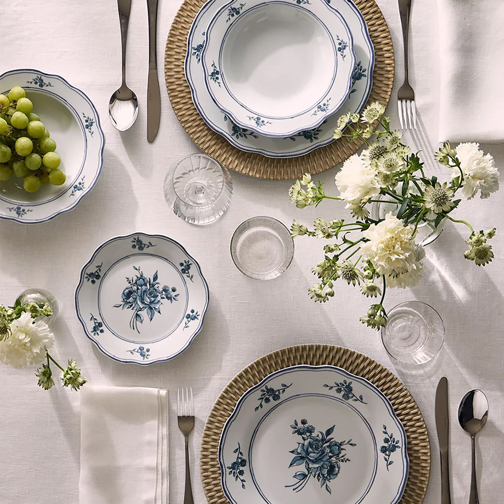 Servizio Tavola 18pz Heritage Florals Azzurro