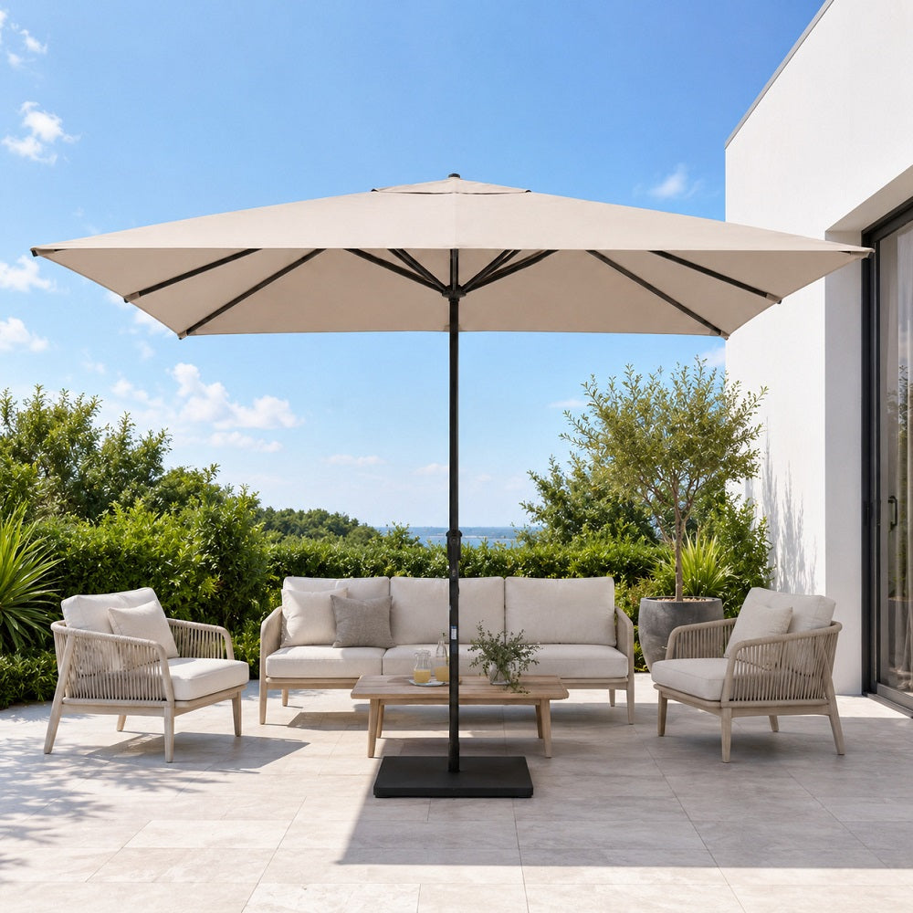 Ombrellone Iseo Palo Centrale Beige 3x3m
