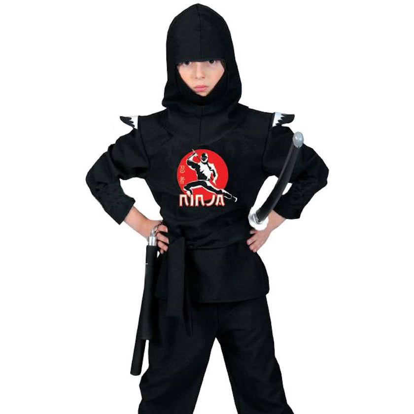 immagine-1-espa-funny-fashion-costume-carnevale-ninja-nero-116cm-40110-ean-8712364287646