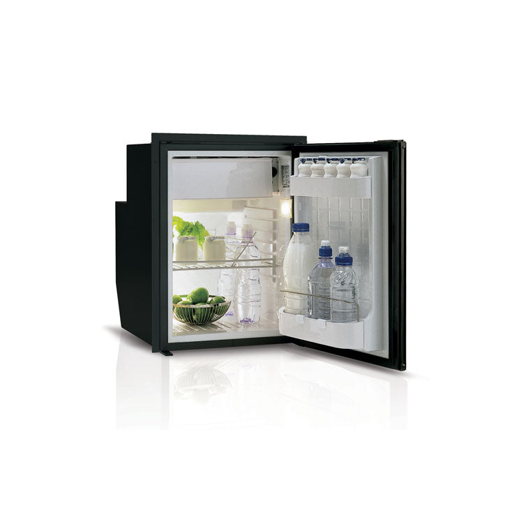 Vitrifrigo C51IBD4-F-2 - Front-Loading, Black Refrigerator w/Freezer Compartment, Adjustable Flange (Internal Cooling Unit) UL