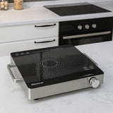 Fornello In Vetroceramica 2000w Inox 1008800