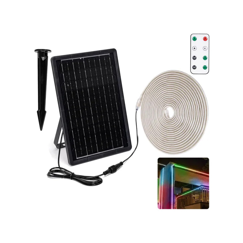 aigostar stringa led con pannello solare100w ean 8433325321215