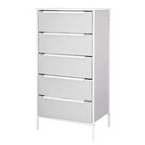 aneta mobiletto siviglia 5 cassetti bianco 59x40x116cm ean 9972016707178