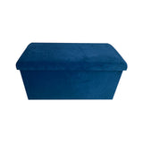 aneta pouf velvet in velluto blu 76x38x38cm ean 9972016736376