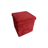 aneta pouf velvet in velluto bordeaux 38x38x38cm ean 9972016736284
