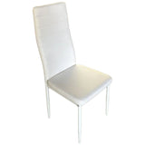 aneta sedia zoe con imbottitura in pvc bianca ean 9972016760258