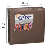 astor tovaglioli 2 veli 38x38 40pz marrone ean 8000875019277