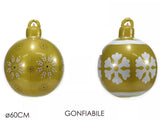 christmas palla di ntale fonfiabile 60cm oro conf 2 pz ean 8015361414368