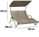 coveri lettino lounge 2 posti tortora 200x145x135 cm ean 8024972151371