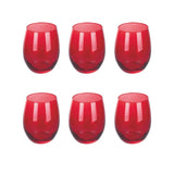 galileo casa bicchieri 6 pezzi 550ml rosso ean 8056159240523