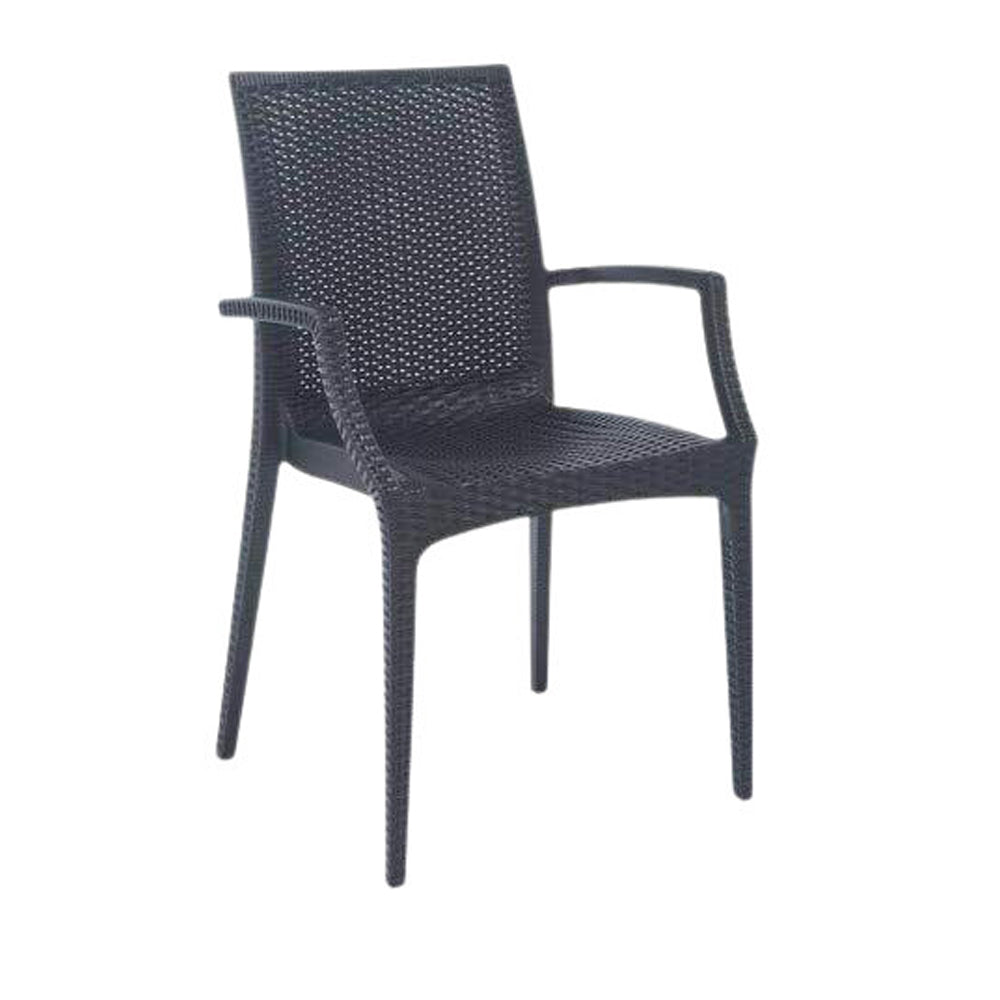 igap s p a sedia con braccioli rattan bistro antracite ean 8005465892803