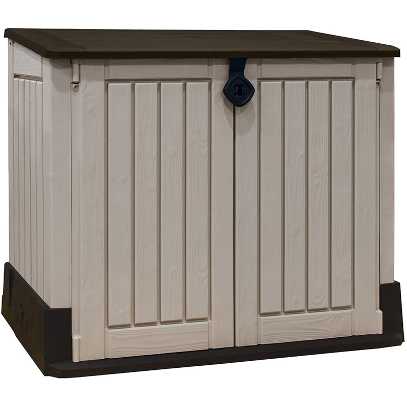 keter armadio portattrezzi midi beige eco 132x71x113 ean 7290112634252