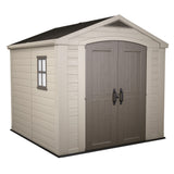 keter casetta factor beige con mensole 256x255x243 cm ean 7290103664954