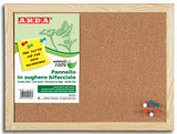 lebez lavagna di sughero con cornice in legno 30x40 cm ean 8007509045404