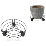 linea vasi supporto in metallo con ruote 25x10 cm ean 8401861240024