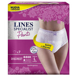 immagine-1-lines-assorbenti-pants-7pz-discreet-large-specialist-ean-8001480116924