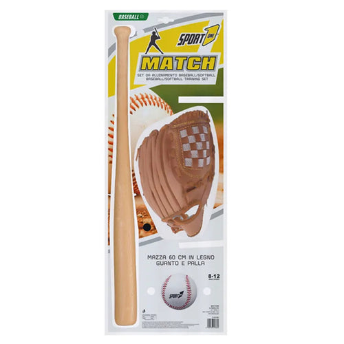Mazza Da Baseball Con Palla E Guantone
