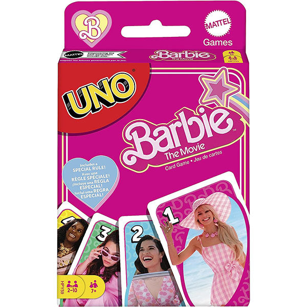 mattel uno gioco di carte versione barbie ean 0194735170845