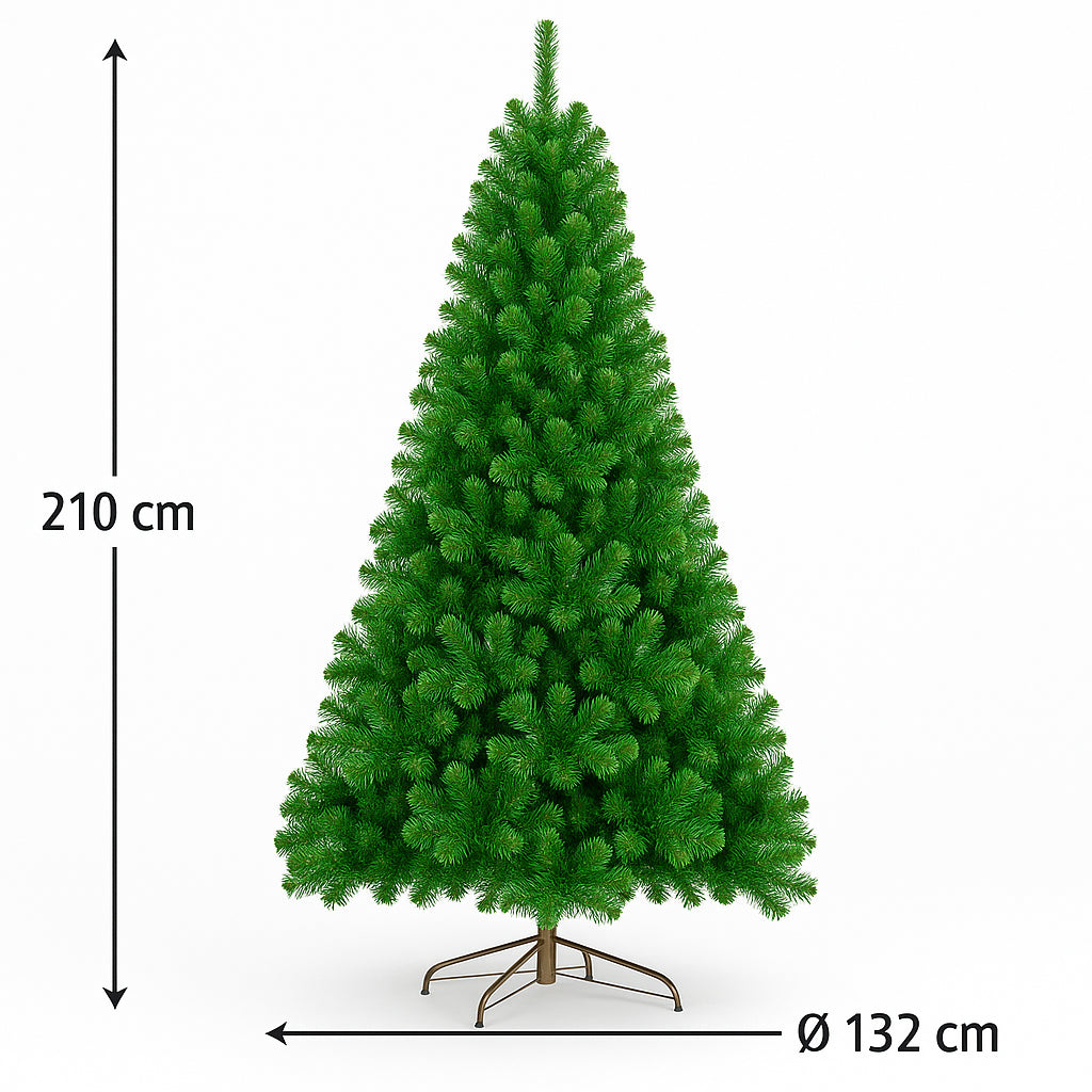 mercury albero di natale artificiale meribel 210 cm verde ean 8056001165103