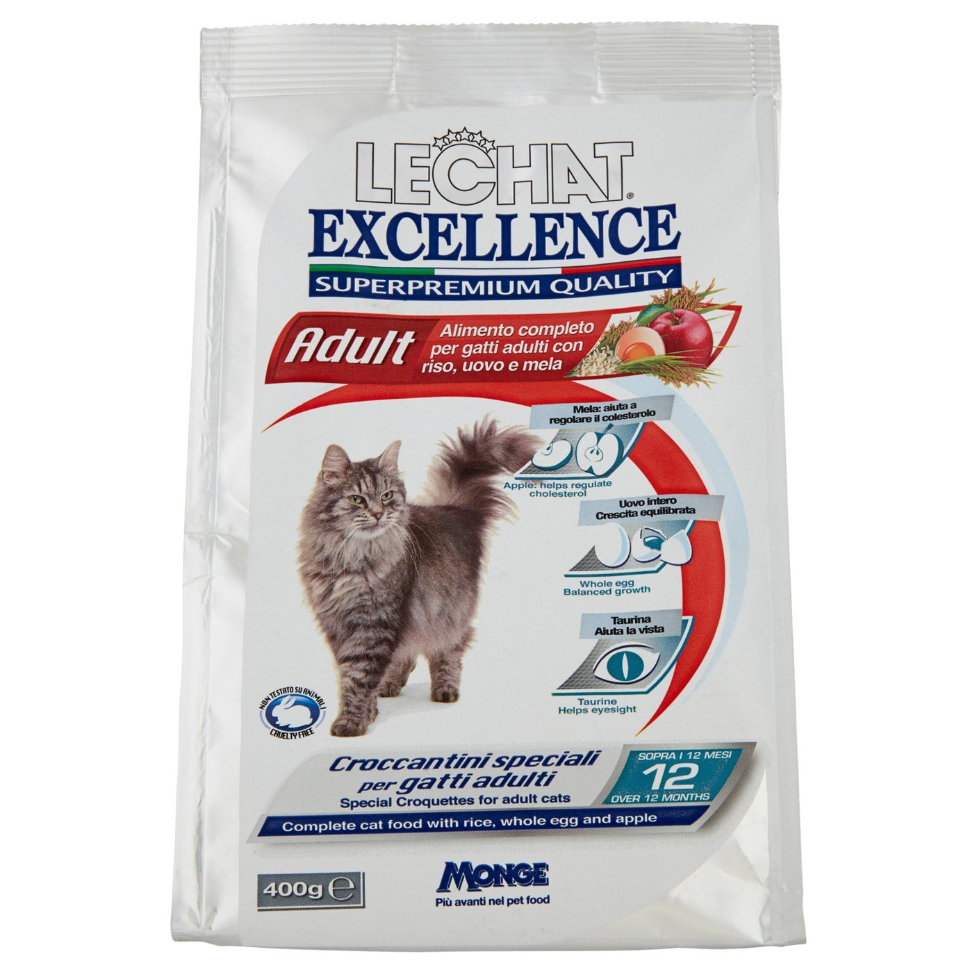 monge croccantini lechat per gatti adulti 400gr monge ean 8009470060110