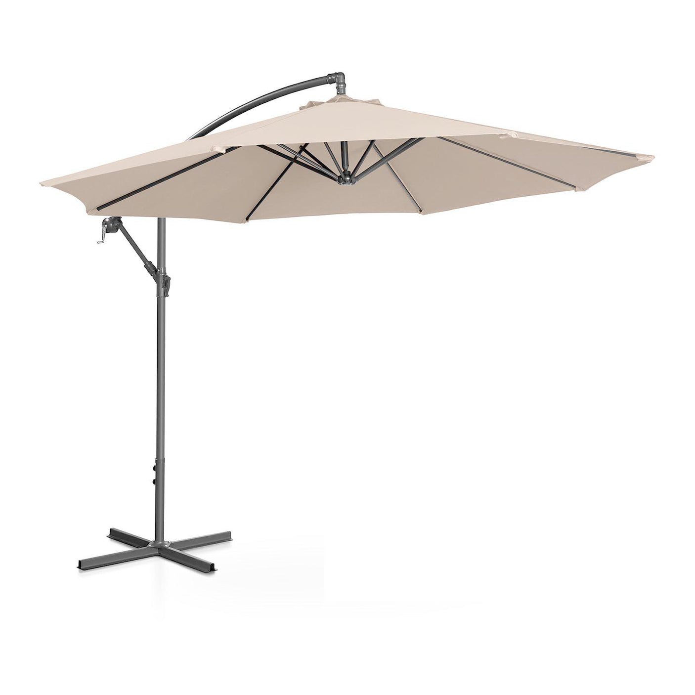 nbr ombrellone caprera 3m compasso beige in acciaio ean 8024972555834