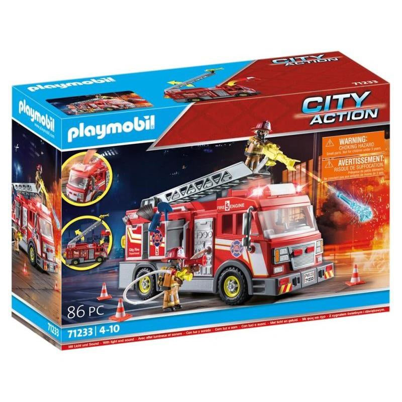 playmobil playmobil city action 71233 camion pompieri ean 4008789712332