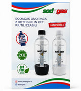 sodagas bottiglie sodagas in pet duo pack 1 lt ean 8055510380090