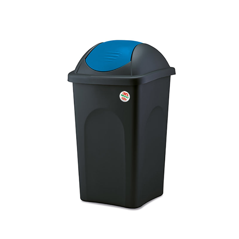 immagine-1-stefanplast-pattumiera-basculante-60lt-con-coperchio-blu-ean-8003507701564