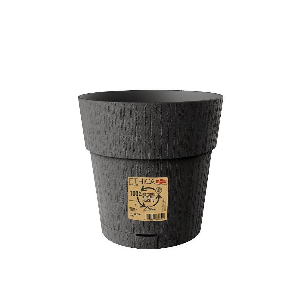 stefanplast vaso ethica con riserva d 40cm grafite ean 8003507684515