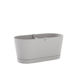 teraplast balconiera ovale vega grigio chiaro 40 cm ean 8051560258709
